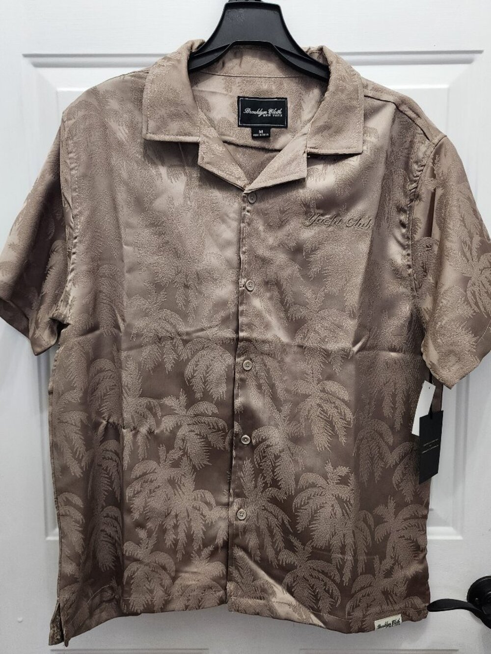 NWT Brooklyn Cloth New York Men's Yacht Club Palms Camp Shirt Size M